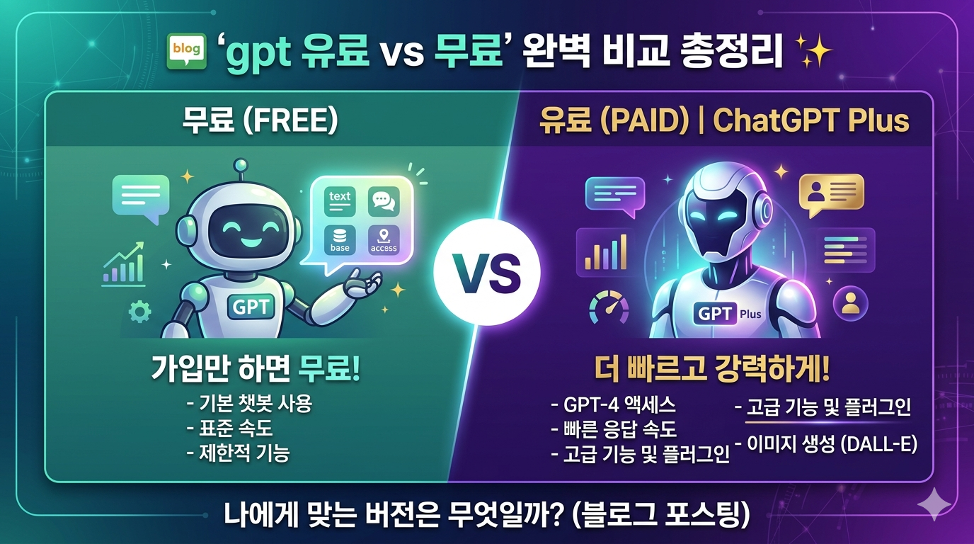 Chat GPT 유료 vs 무료