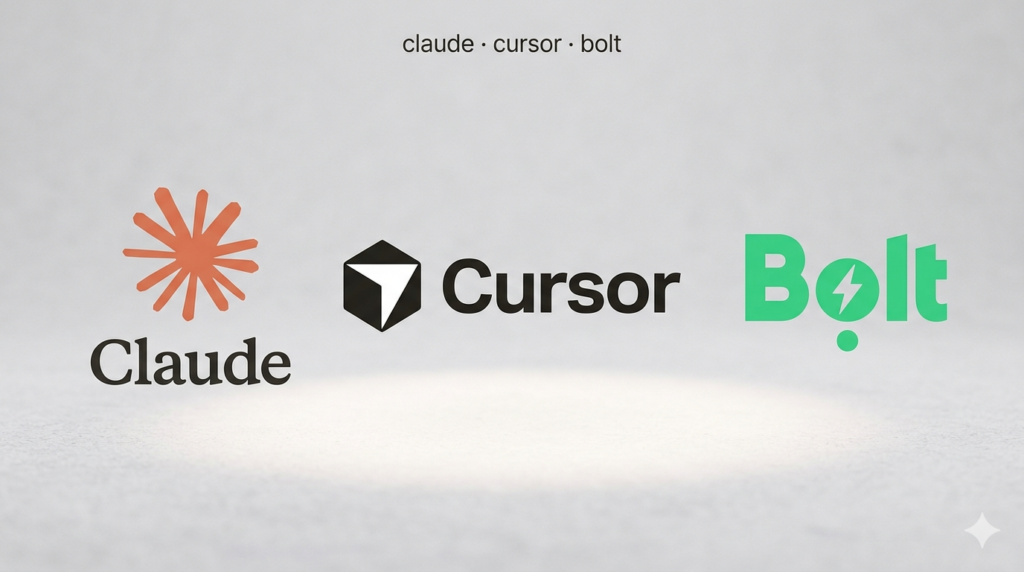 바이브 코딩 도구 비교 Claude Cursor Bolt